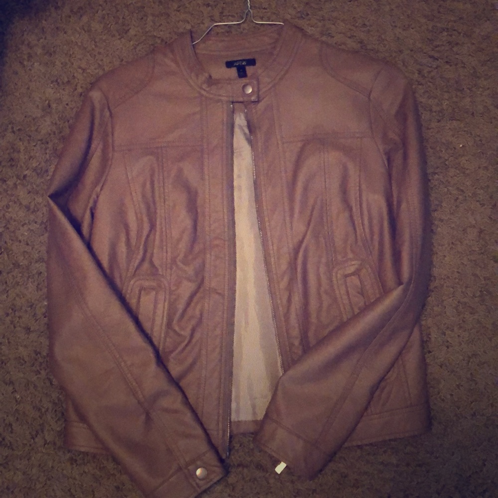 Apt 9 Tan “leather” jacket